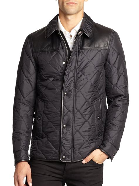 Burberry quilted jacket men